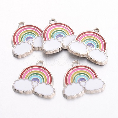 Alloy Enamel Pendants ENAM-H019-1