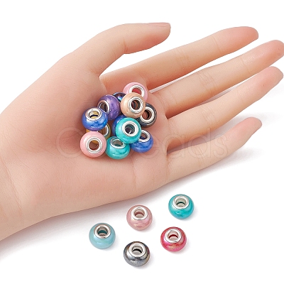 Opaque Resin European Beads RPDL-YW0001-11-1