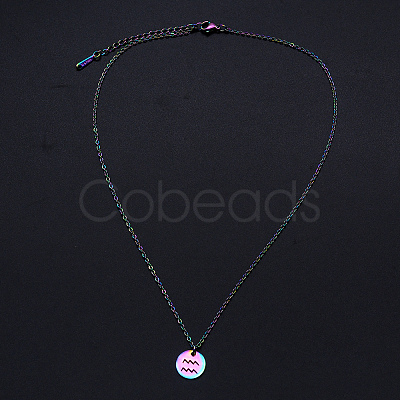 201 Stainless Steel Pendants Necklaces LS-NJEW-S105-JN627-11-1