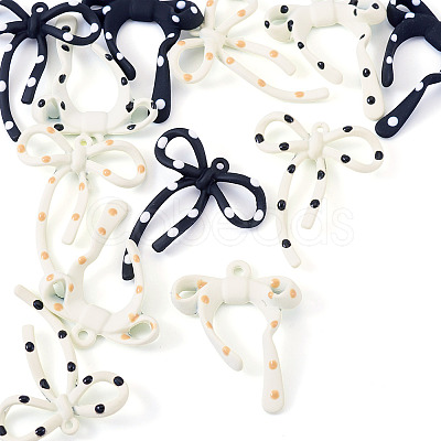 12Pcs 6 Styles Spray Painted Alloy Enamel Pendants ENAM-TA0003-03-1
