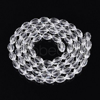 Transparent Glass Beads Strands GLAA-N071-01A-A01-1