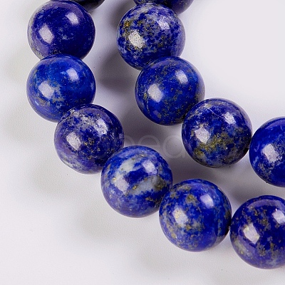 Natural Lapis Lazuli Beads Strands G-K254-01-12mm-1