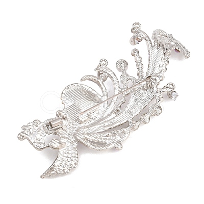 Phoenix Alloy Rhinestone Brooches JEWB-B042-02P-1