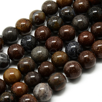 Natural Mookaite Beads Strands G-Q462-48-6mm-1