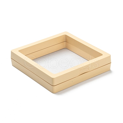 Square Transparent PE Thin Film Suspension Jewelry Display Box CON-D009-01A-01-1