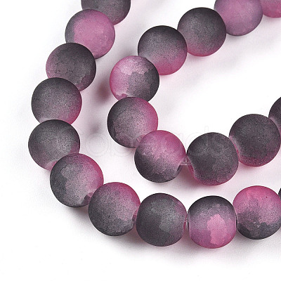 Crackle Glass Beads X1-GLAA-N009-8mm-09-1