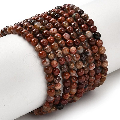 Natural Agate Bead Strands G-K146-55-3mm-1