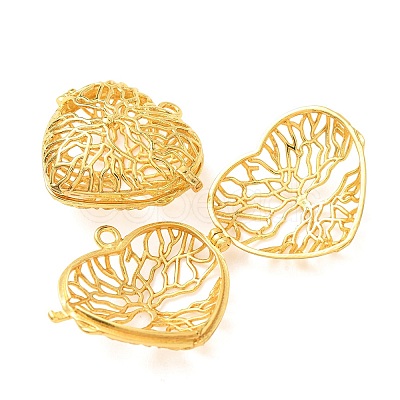 Brass Cage Pendants KK-CBA8ACD-02G-C-1