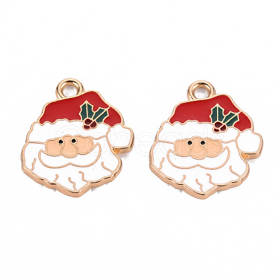 Eco-Friendly Alloy Enamel Pendants ENAM-T011-55-NR-1