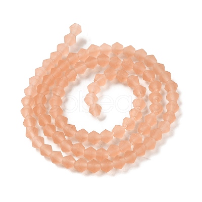 Imitate Austrian Crystal Frosted Glass Beads Strands GLAA-F029-TM2mm-B15-1