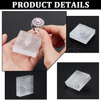 Acrylic Single Ring Display Stands RDIS-WH0007-13B-1