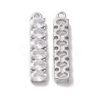 Brass with Clear Glass Pendants KK-G465-36P-1