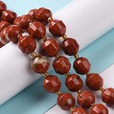 Natural Red Jasper Beads Strands G-G990-F07-1