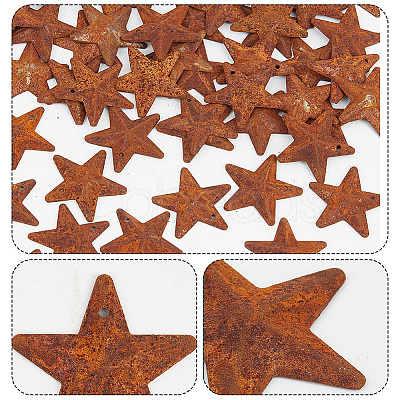 60Pcs Iron Pendants IFIN-GF0001-42C-1