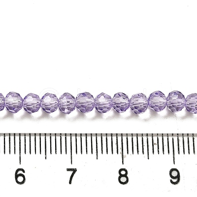 Transparent Baking Paint Glass Beads Strands DGLA-A034-T4mm-D03-1