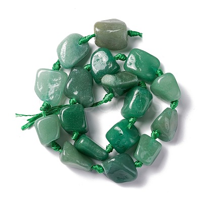 Natural Green Aventurine Beads Strands G-B024-10-1