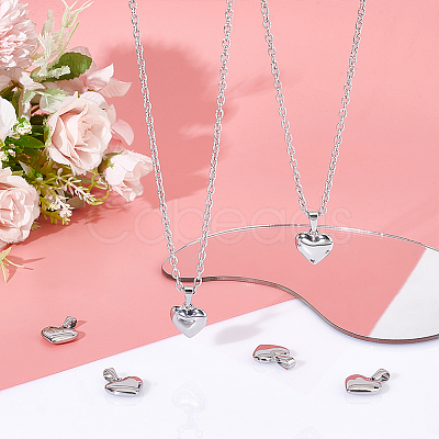 10Pcs 304 Stainless Steel Pendants STAS-UN0053-24-1