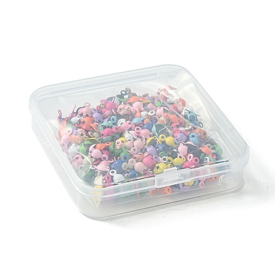 333Pcs Spray Painted Iron Bead Tips IFIN-FS0001-35-1