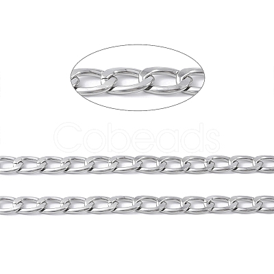 Oval Oxidation Aluminum Curb Chains CHA-K003-08P-1