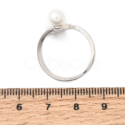 Adjustable Brass White Shell Cuff Rings SH-CBA3B38-01P-1