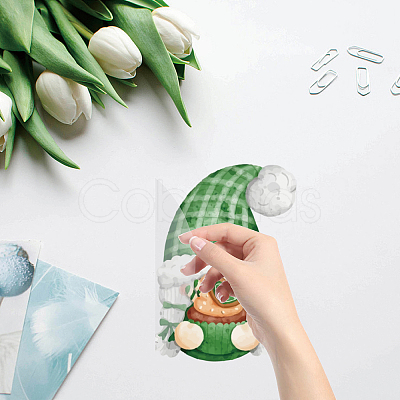 8Pcs 4 Styles Saint Patrick's Day Waterproof Static Stickers DIY-WH0311-040-1