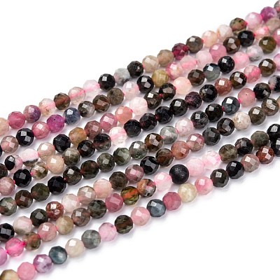 Natural Tourmaline Beads Strands G-F460-51-1