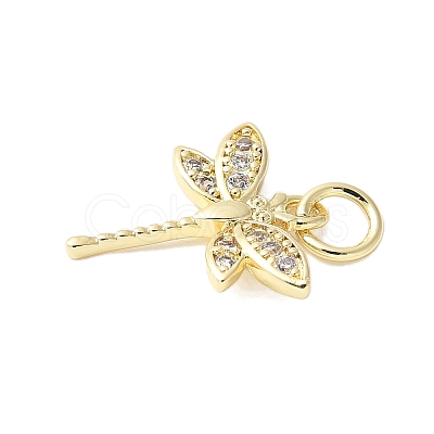 Brass Micro Pave Cubic Zirconia Pendants KK-D357-07B-G-1