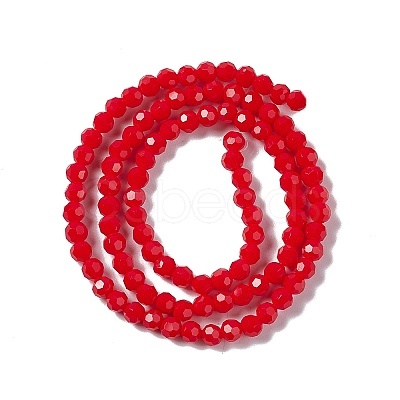 Faceted(32 Facets) Glass Beads Strands EGLA-J042-35A-05-1