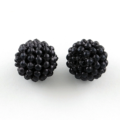 Acrylic Imitation Pearl Beads LS-MACR-R553-12mm-01-1