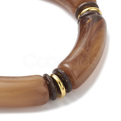 Acrylic Beaded Stretch Bracelets for Women BJEW-JB12151-01-1