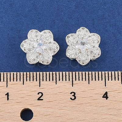 Rack Plating Brass Micro Pave Cubic Zirconia Beads KK-F879-02S-01-1