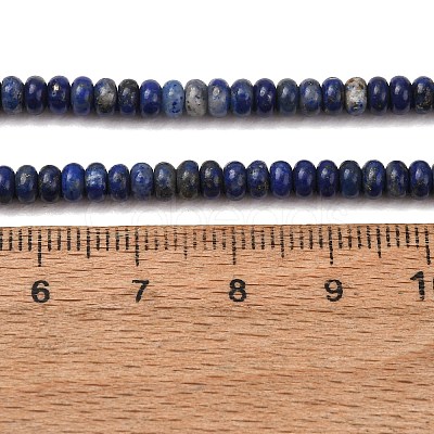 Natural Lapis Lazuli Beads Strands G-P354-10-4x2mm-1