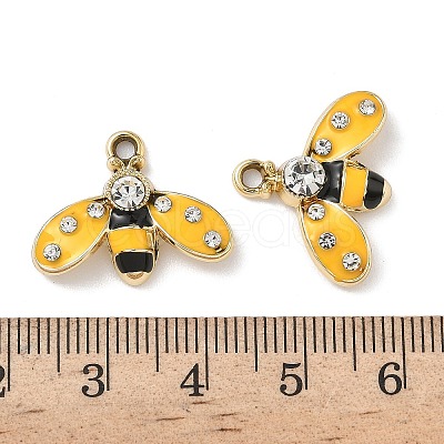 Alloy Enamel Rhinestone Pendants FIND-L024-17B-G-1