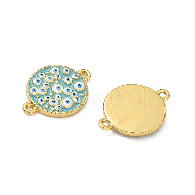 Brass Enamel Connector Charms CU-CBA6B6F-21G-1
