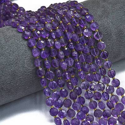 Natural Amethyst Beads Strands G-K389-B63-01-1