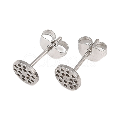 304 Stainless Steel Stud Earring Findings STAS-P434-06A-P-1