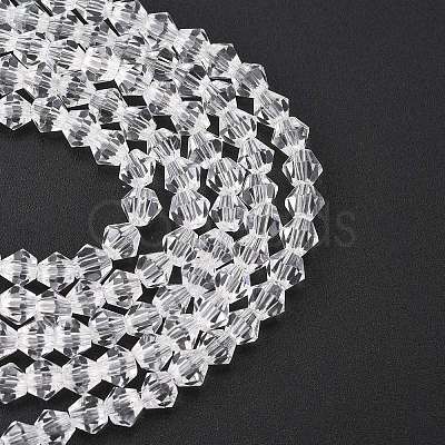 Imitate Austrian Crystal Bicone Glass Beads Strands X1-GLAA-F029-4x4mm-13-1