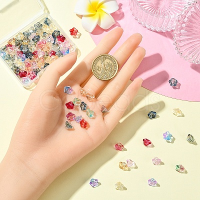 50Pcs Electroplate Glass Beads EGLA-YW0005-10-1