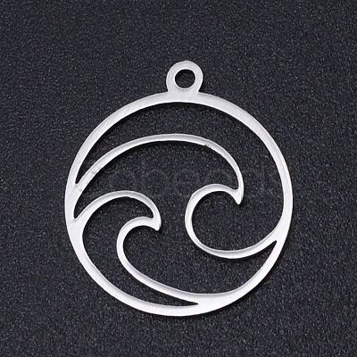Non-Tarnish 201 Stainless Steel Laser Cut Pendants STAS-S105-T966-1-1