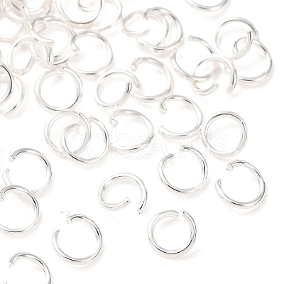 Brass Open Jump Rings KK-G604-08S-09-1