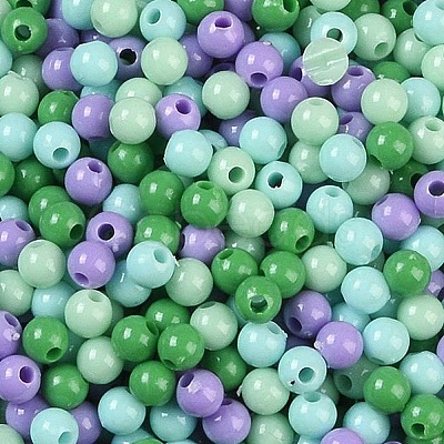 Opaque Acrylic Beads X1-OACR-H118-07B-06-1