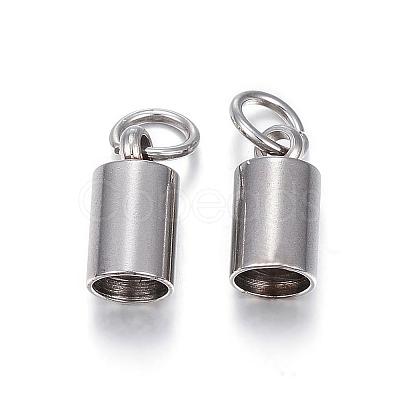 Tarnish Resistant 201 Stainless Steel Cord Ends STAS-E120-01-4.2mm-1