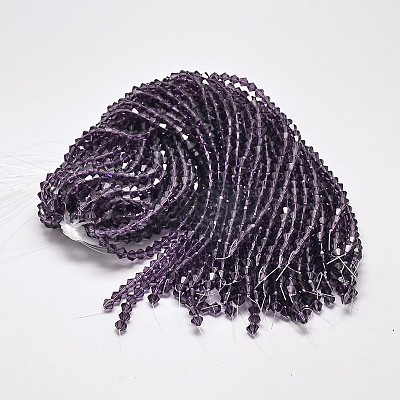 Transparent Glass Beads Strands EGLA-A039-T3mm-D04-1