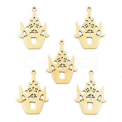 Ion Plating(IP) 201 Stainless Steel Pendants LS-STAS-N098-089LG-1