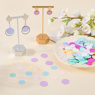 80G 10 Colors PVC Paillette Pendants FIND-SC0023-20B-1