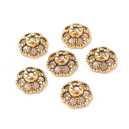 Tibetan Style Bead Caps GLF0761Y-1