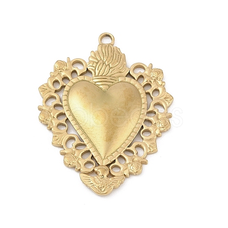 304 Stainless Steel Pendants LS-STAS-D366-05C-G-1