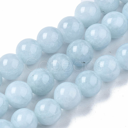 Natural Chalcedony Beads Strands X-G-S333-8mm-004-1