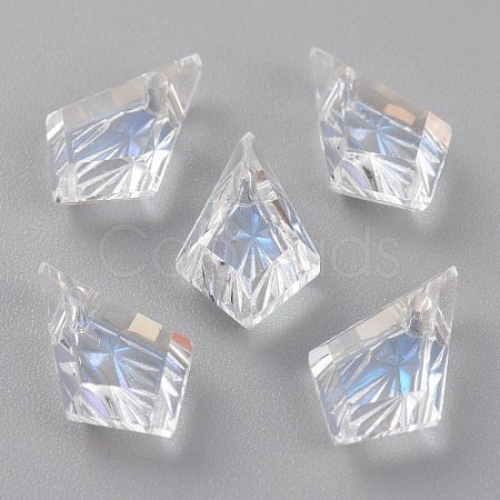 Embossed Glass Rhinestone Pendants GLAA-J101-01A-001MO-1