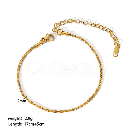 Stylish 304 Stainless Steel Mesh Chain Bracelets for Women XR9988-1-1